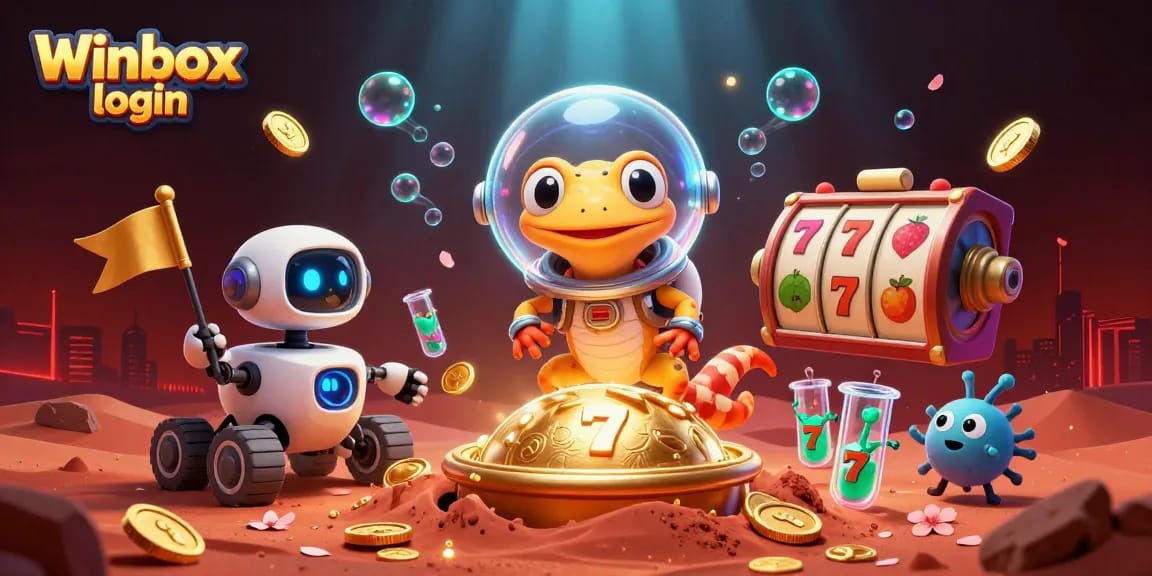 Join the excitement with Winbox login to discover vibrant games featuring a Martian gecko and more!