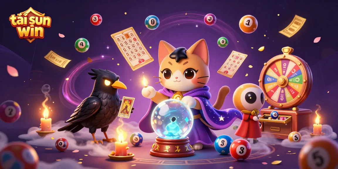 Experience thrilling gameplay with tải sun win, featuring vibrant lottery elements, mystical characters, and exciting casino visuals.