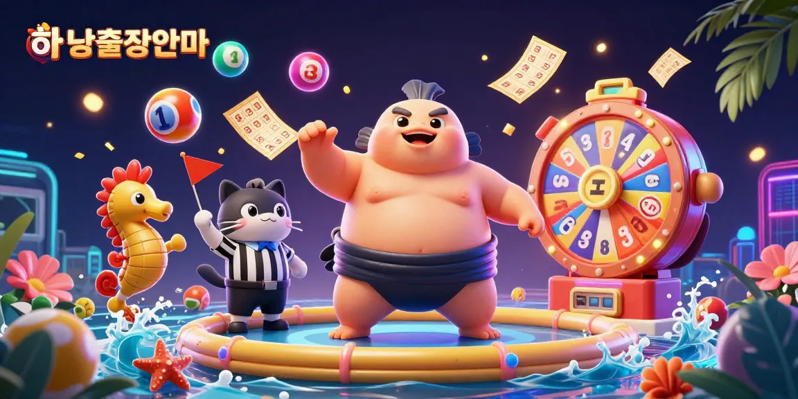 Launch into excitement with 하남출장안마 as colorful lottery balls bounce in a vibrant casino scene.